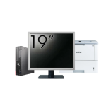Pachet Calculator Second Hand Fujitsu Esprimo D756 Desktop, Intel Core i5-6500T 2.50-3.10GHz, 8GB DDR4, 500GB HDD + Monitor 19&quot; + Imprimanta Brother HL-L6300DW NewTechnology Media