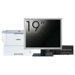 Pachet Calculator Second Hand HP 280 G2 SFF, Intel Core i3-6100 3.70GHz, 8GB DDR4, 500GB HDD, DVD-ROM + Monitor 19&quot; &amp; Imprimanta Brother HL-L6300DW NewTechnology Media