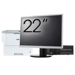 Pachet Calculator Second Hand HP 280 G2 SFF, Intel Pentium G4400 3.30GHz, 8GB DDR4, 500GB HDD, DVD-ROM + Monitor 22&quot; &amp; Imprimanta Brother HL-L6300DW NewTechnology Media