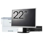 Pachet Calculator Second Hand HP 280 G2 SFF, Intel Pentium G4400 3.30GHz, 8GB DDR4, 500GB HDD, DVD-ROM + Monitor 22" &amp; Imprimanta Brother HL-L6300DW NewTechnology Media