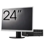 Pachet Calculator Second Hand HP 280 G2 SFF, Intel Pentium G4400 3.30GHz, 8GB DDR4, 500GB HDD, DVD-ROM + Monitor 24" NewTechnology Media