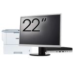 Pachet Calculator Second Hand HP EliteDesk 800 G3 Mini PC, Intel Core i5-6500T 2.50GHz, 16GB DDR4, 256GB SSD + Monitor 22&quot; &amp; Imprimanta Brother HL-L6300DW NewTechnology Media