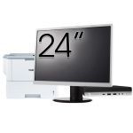 Pachet Calculator Second Hand HP EliteDesk 800 G3 Mini PC, Intel Core i5-6500T 2.50GHz, 16GB DDR4, 512GB SSD + Monitor 24&quot; &amp; Imprimanta Brother HL-L6300DW NewTechnology Media