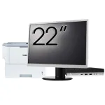 Pachet Calculator Second Hand HP EliteDesk 800 G3 Mini PC, Intel Core i7-6700T 2.80GHz, 8GB DDR4, 256GB SSD + Monitor 22" &amp; Imprimanta Brother HL-L6300DW NewTechnology Media