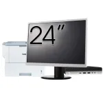 Pachet Calculator Second Hand HP EliteDesk 800 G3 Mini PC, Intel Core i7-6700T 2.80GHz, 8GB DDR4, 256GB SSD + Monitor 24" &amp; Imprimanta Brother HL-L6300DW NewTechnology Media