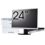 Pachet Calculator Second Hand HP EliteDesk 800 G5 Mini PC, Intel Core i5-9500T 2.20 - 3.70GHz, 8GB DDR4, 256GB SSD + Monitor 24&quot; &amp; Imprimanta Brother HL-L6300DW NewTechnology Media