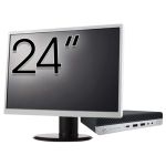 Pachet Calculator Second Hand HP EliteDesk 800 G5 Mini PC, Intel Core i5-9500T 2.20 - 3.70GHz, 8GB DDR4, 256GB SSD + Monitor 24&quot; NewTechnology Media