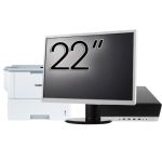 Pachet Calculator Second Hand HP EliteDesk 800 G5 SFF, Intel Core i5-9500 3.00 - 4.40GHz, 16GB DDR4, 512GB SSD + Monitor 22&quot; &amp; Imprimanta Brother HL-L6300DW NewTechnology Media