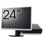 Pachet Calculator Second Hand HP EliteDesk 800 G5 SFF, Intel Core i5-9500 3.00-4.40GHz, 8GB DDR4, 256GB SSD + Monitor 24&quot; NewTechnology Media