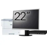 Pachet Calculator Second Hand HP EliteDesk 800 G6 Mini PC, Intel Core i5-10500T 2.30 - 3.80GHz, 8GB DDR4, 256GB SSD + Monitor 22" &amp; Imprimanta Brother HL-L6300DW NewTechnology Media