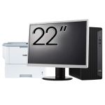 Pachet Calculator Second Hand HP EliteDesk 800 G6 Tower, Intel Core i5-10400F 2.90 - 4.30GHz, 16GB DDR4, Placa Video AMD Radeon R7 430 2GB, 256GB SSD + Monitor 22&quot; &amp; Imprimanta Brother HL-L6300DW NewTechnology Media