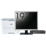 Pachet Calculator Second Hand HP Elitedesk 800 G2 Mini PC, Intel Core i7-6700T 2.80GHz, 8GB DDR4, 256GB SSD + Monitor 19&quot; &amp; Imprimanta Brother HL-L6300DW NewTechnology Media