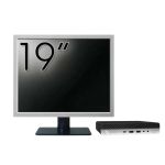 Pachet Calculator Second Hand HP ProDesk 400 G4 Mini PC, Intel Core i3-8100T 3.40GHz, 8GB DDR4, 256GB SSD + Monitor 19&quot; NewTechnology Media