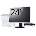 Pachet Calculator Second Hand HP ProDesk 400 G4 Mini PC, Intel Core i3-8100T 3.40GHz, 8GB DDR4, 256GB SSD + Monitor 24" &amp; Imprimanta Brother HL-L6300DW NewTechnology Media