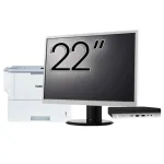 Pachet Calculator Second Hand HP ProDesk 400 G4 Mini PC, Intel Core i5-8500T 2.10 - 3.50GHz, 8GB DDR4, 256GB SSD + Monitor 22" &amp; Imprimanta Brother HL-L6300DW NewTechnology Media