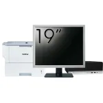 Pachet Calculator Second Hand HP ProDesk 400 G4 SFF, Intel Core i5-7500 3.40GHz, 8GB DDR4, 256GB SSD + Monitor 19" &amp; Imprimanta Brother HL-L6300DW NewTechnology Media