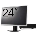 Pachet Calculator Second Hand HP ProDesk 400 G4 SFF, Intel Core i5-7500 3.40GHz, 8GB DDR4, 256GB SSD + Monitor 24" NewTechnology Media