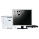 Pachet Calculator Second Hand HP ProDesk 400 G5 Mini PC, Intel Core i5-8500T 2.10 - 3.50GHz, 16GB DDR4, 512GB SSD + Monitor 19&quot; &amp; Imprimanta Brother HL-L6300DW NewTechnology Media