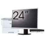 Pachet Calculator Second Hand HP ProDesk 400 G5 Mini PC, Intel Core i5-8500T 2.10 - 3.50GHz, 8GB DDR4, 256GB SSD + Monitor 24&quot; &amp; Imprimanta Brother HL-L6300DW NewTechnology Media