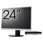 Pachet Calculator Second Hand HP ProDesk 400 G5 Mini PC, Intel Core i5-9500T 2.20 - 3.70GHz, 8GB DDR4, 256GB SSD + Monitor 24&quot; NewTechnology Media