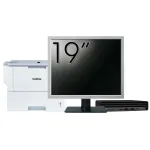 Pachet Calculator Second Hand HP ProDesk 400 G6 Mini, Intel Core i5-10500T 2.30 - 3.80GHz, 8GB DDR4, 256GB SSD + Monitor 19" &amp; Imprimanta Brother HL-L6300DW NewTechnology Media