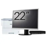 Pachet Calculator Second Hand HP ProDesk 400 G6 Mini, Intel Core i5-10500T 2.30 - 3.80GHz, 8GB DDR4, 256GB SSD + Monitor 22" &amp; Imprimanta Brother HL-L6300DW NewTechnology Media