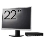 Pachet Calculator Second Hand HP ProDesk 400 G6 Mini, Intel Core i5-10500T 2.30 - 3.80GHz, 8GB DDR4, 256GB SSD + Monitor 22" NewTechnology Media