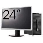 Pachet Calculator Second Hand HP ProDesk 490 G3 Tower, Intel Core i5-6400 2.70GHz, 8GB DDR3, 500GB HDD, DVD-ROM  + Monitor 24&quot; NewTechnology Media