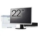 Pachet Calculator Second Hand HP ProDesk 600 G3 SFF, Intel Core i3-6100 3.70GHz, 8GB DDR4, 256GB SSD, DVD-ROM + Monitor 22" &amp; Imprimanta Brother HL-L6300DW NewTechnology Media