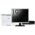 Pachet Calculator Second Hand HP ProDesk 600 G3 SFF, Intel Core i3-7100 3.90GHz, 8GB DDR4, 240GB SSD + Monitor 19&quot; &amp; Imprimanta Brother HL-L6300DW NewTechnology Media