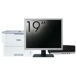 Pachet Calculator Second Hand HP ProDesk 600 G3 SFF, Intel Core i5-6500 3.20GHz, 8GB DDR4, 256GB SSD + Monitor 19" &amp; Imprimanta Brother HL-L6300DW NewTechnology Media