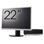 Pachet Calculator Second Hand HP ProDesk 600 G3 SFF, Intel Core i5-6500 3.20GHz, 8GB DDR4, 256GB SSD + Monitor 22" NewTechnology Media