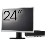 Pachet Calculator Second Hand HP ProDesk 600 G3 SFF, Intel Core i5-6500 3.20GHz, 8GB DDR4, 256GB SSD + Monitor 24" NewTechnology Media