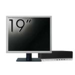 Pachet Calculator Second Hand HP ProDesk 800 G3 SFF, Intel Core i5-7500 3.40 - 3.80GHz, 16GB DDR4, 500GB SSD + 1TB HDD, DVD-ROM + Monitor 19&quot; NewTechnology Media