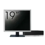 Pachet Calculator Second Hand HP ProDesk 800 G3 SFF, Intel Core i5-7500 3.40-3.80GHz, 8GB DDR4, 256GB SSD + Monitor 19" NewTechnology Media