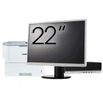 Pachet Calculator Second Hand HP ProDesk 800 G3 SFF, Intel Core i5-7500 3.40-3.80GHz, 8GB DDR4, 256GB SSD + Monitor 22" &amp; Imprimanta Brother HL-L6300DW NewTechnology Media