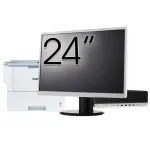 Pachet Calculator Second Hand HP ProDesk 800 G3 SFF, Intel Core i5-7500 3.40-3.80GHz, 8GB DDR4, 256GB SSD + Monitor 24" &amp; Imprimanta Brother HL-L6300DW NewTechnology Media