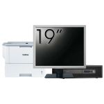 Pachet Calculator Second Hand HP Prodesk 600 G2 SFF, Intel Core i3-6100 3.70GHz, 8GB DDR4, 240GB SSD + Monitor 19&quot; &amp; Imprimanta Brother HL-L6300DW NewTechnology Media