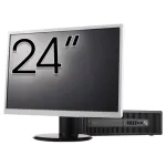 Pachet Calculator Second Hand HP Prodesk 600 G2 SFF, Intel Core i3-6100 3.70GHz, 8GB DDR4, 240GB SSD + Monitor 24" NewTechnology Media