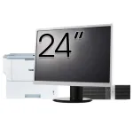 Pachet Calculator Second Hand HP Retail System RP5810 SFF, Intel Core i5-4570S 2.90GHz, 8GB DDR3, 128GB SSD, 4 x Serial Port, 1 x 24 Volt USB, 3 x 12 Volt USB + Monitor 24" &amp; Imprimanta Brother HL-L6300DW NewTechnology Media