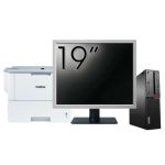 Pachet Calculator Second Hand LENOVO M910 SFF, Intel Core i5-6500 3.20GHz, 8GB DDR4, 256GB SSD + Monitor 19&quot; &amp; Imprimanta Brother HL-L6300DW NewTechnology Media