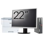 Pachet Calculator Second Hand LENOVO ThinkCentre M910s SFF, Intel Core i3-6100 3.70GHz, 8GB DDR4, 256GB SSD + Monitor 22&quot; &amp; Imprimanta Brother HL-L6300DW NewTechnology Media