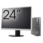 Pachet Calculator Second Hand LENOVO ThinkCentre M910s SFF, Intel Core i3-6100 3.70GHz, 8GB DDR4, 256GB SSD + Monitor 24&quot; NewTechnology Media