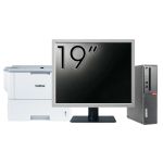 Pachet Calculator Second Hand LENOVO ThinkCentre M910s SFF, Intel Core i5-6500 3.20GHz, 16GB DDR4, 512GB SSD + Monitor 19&quot; &amp; Imprimanta Brother HL-L6300DW NewTechnology Media