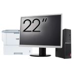Pachet Calculator Second Hand LENOVO V520s SFF, Intel Core i3-7100 2.80GHz, 8GB DDR4, 256GB SSD, DVD-ROM + Monitor 22&quot; &amp; Imprimanta Brother HL-L6300DW NewTechnology Media