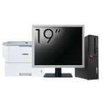 Pachet Calculator Second Hand Lenovo M710 SFF, Intel Core i5-6500 3.20GHz, 8GB DDR4, 512GB SSD + Monitor 19&quot; &amp; Imprimanta Brother HL-L6300DW NewTechnology Media