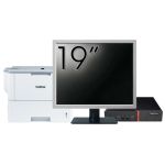 Pachet Calculator Second Hand Lenovo ThinkCentre M700 Mini PC, Intel Core i5-6400T 2.20GHz, 16GB DDR4, 512GB SSD + Monitor 19&quot; &amp; Imprimanta Brother HL-L6300DW NewTechnology Media