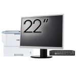Pachet PC Second Hand HP Elitedesk 800 G2 Mini PC, Intel Core i5-6500T 2.50GHz, 8GB DDR4, 128GB SSD + Monitor 22&quot; &amp; Imprimanta Brother HL-L6300DW NewTechnology Media