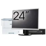 Pachet PC Second Hand HP ProDesk 600 G2 SFF, Intel Core i5-6500 3.20GHz, 8GB DDR4, 120GB SSD + 500GB HDD + Monitor 24" &amp; Imprimanta Brother HL-L6300DW NewTechnology Media