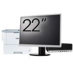 Pachet PC Second Hand HP ProDesk 600 G5 SFF, Intel Core i5-8500 3.00 - 4.10GHz, 8GB DDR4, 256GB SSD + Monitor 22&quot; &amp; Imprimanta Brother HL-L6300DW NewTechnology Media